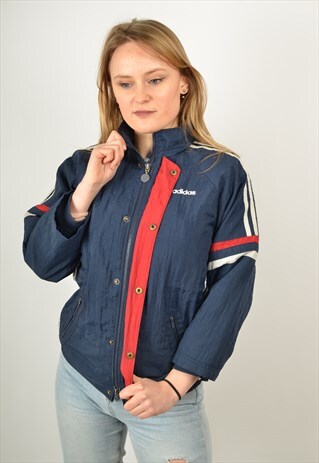 VINTAGE ADIDAS TRACK JACKET BLUE