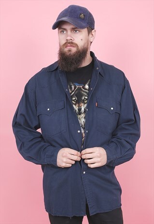 VINTAGE LEVIS COTTON SHIRT /R8058