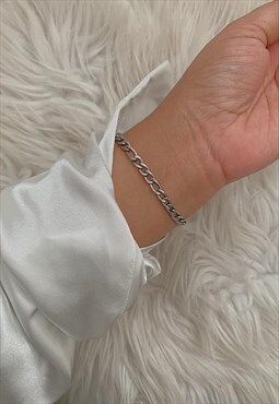 Silver Dainty Chain Bracelet