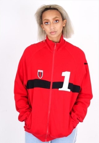 VINTAGE RED PUMA TRACK JACKET