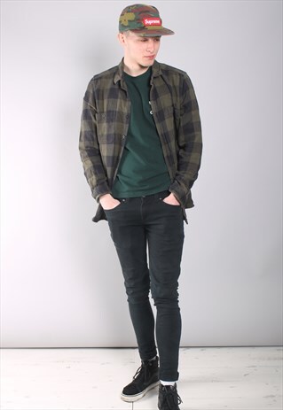 VINTAGE CHECK FLANNEL SHIRT