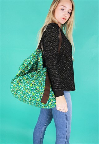 GREEN PRINT HOLDALL