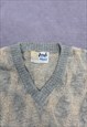 VINTAGE PRINGLE KNITTED JUMPER ABSTRACT PATTERNED SWEATER