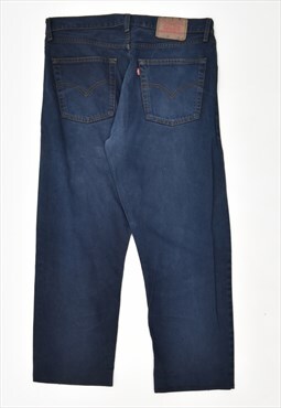 Vintage 90's Levis 521 High Waist Jeans Straight Navy Blue