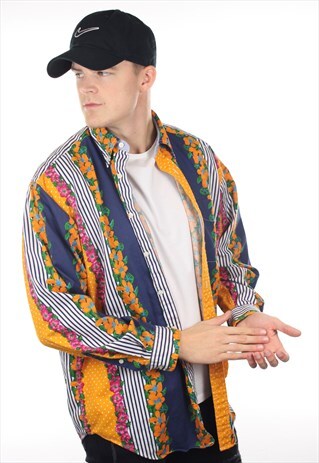 VINTAGE TOMMY HILFIGER FLORAL LONG SLEEVE SHIRT