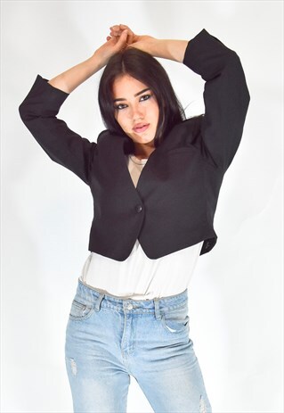 GIANNI VERSACE ELEGANT STYLE BLACK JACKET