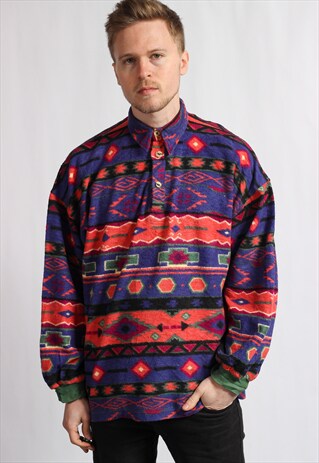 VINTAGE AZTEC NAVAJO POLO SHIRT