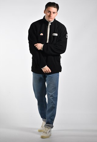 VINTAGE ELLESSE FLEECE QUARTER ZIP SWEATSHIRT