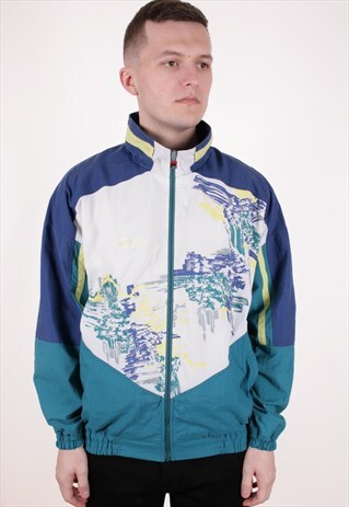 90S VINTAGE FILA SHELL JACKET AA9015