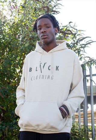NEW IN - SAND BEIGE TITLE HOODIE