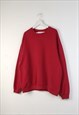 VINTAGE REEBOK SWEATSHIRT 90S IN BURGUNDY XL