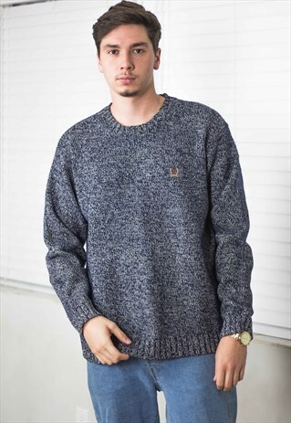 VINTAGE TOMMY HILFIGER SWEATER JUMPER LOGO 90S L 23.1