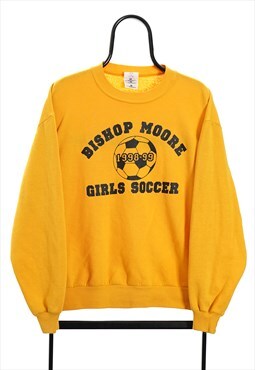 Vintage 90s Yellow Bishop Moore Sweatshirt Womens