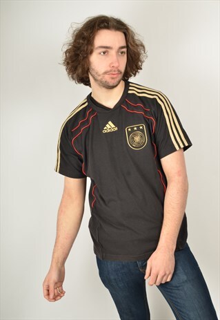 VINTAGE ADIDAS GERMANY T-SHIRT BLACK