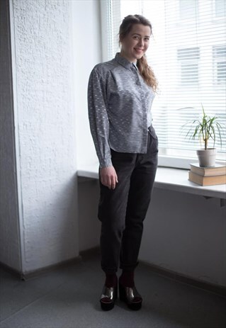 VINTAGE 70'S GREY SHIRT