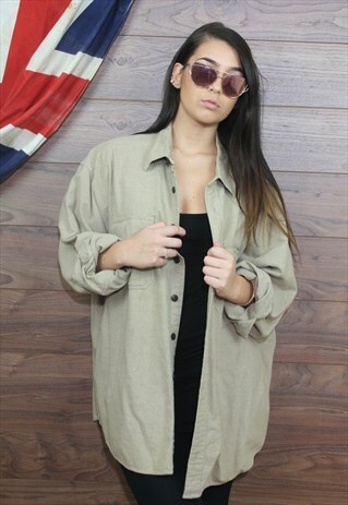 VINTAGE OVERSIZED FESTIVAL FLANNEL CHECK SHIRT XL(58)