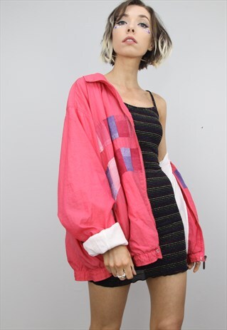 VINTAGE 80S 90S OVERSIZED ELLESSE FESTIVAL SHELL JACKET