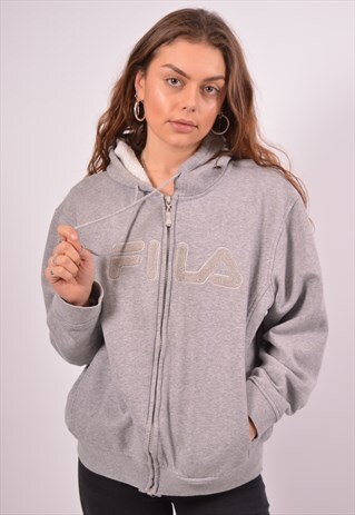 VINTAGE FILA HOODIE SWEATER GREY
