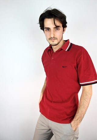 VINTAGE RED NIKE POLO