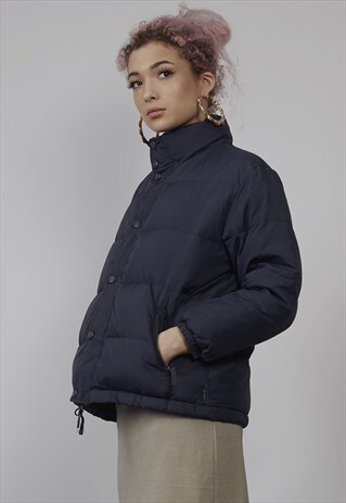 RARE VINTAGE 90'S ARMANI NAVY DOWN PUFFER JACKET