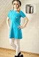 Light blue short sleeve dress