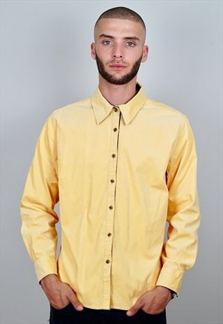 VINTAGE YELLOW CORDUROY SHIRT