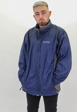 VINTAGE COLUMBIA COAT IN BLUE L
