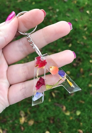PERSONALISED KEYRING, RAINBOW KEYRING, INITIAL KEYRING, GIFT