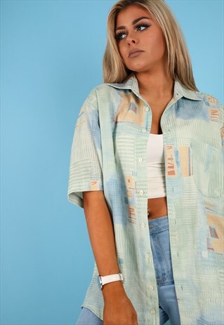 VINTAGE PATTERN SHIRT IN MULTI NS182