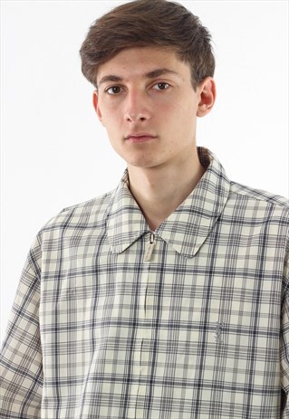 VINTAGE YVES SAINT LAURENT HARRINGTON 90S WHITE BLACK