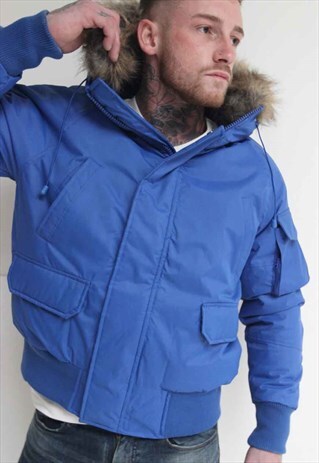 MAXXIE CROPPED PARKA JACKET ROYAL