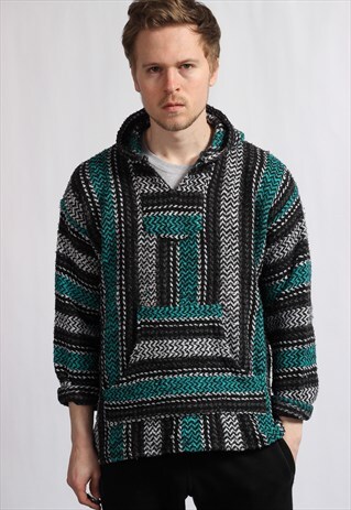 VINTAGE BAJA MEXICAN HOODIE