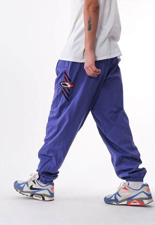 VINTAGE NIKE CHALLENGE COURT TRACKSUIT PANTS 90S PURPLE