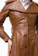 LEATHER LINED OVERSIZED BROWN SUEDE TRENCH OUTWEAR 5296