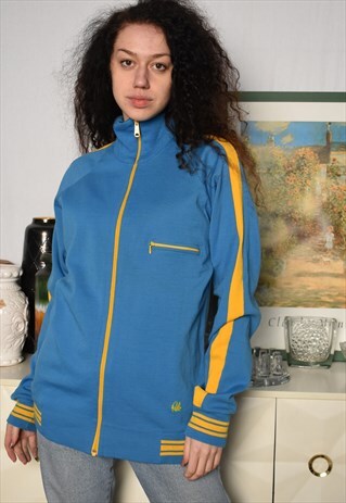 VINTAGE 70S SPORTS MOD TRACKSUIT JUMPER SWEATSHIRT