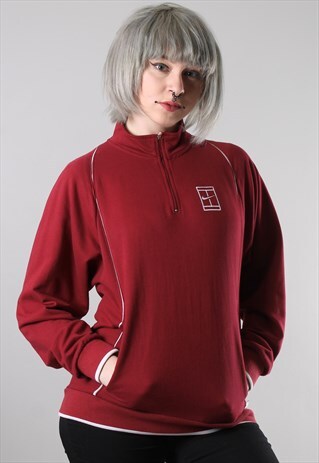 VINTAGE NIKE 1/4 ZIP SWEATSHIRT SMALL