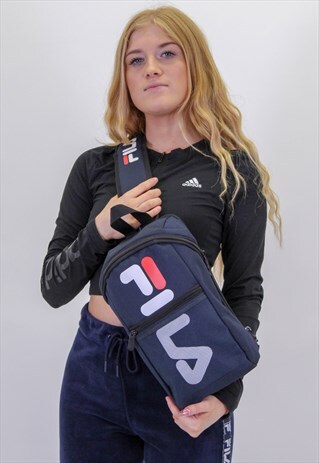 VINTAGE FILA FESTIVAL SUMMER BUM BAG FANNY PACK IN BLUE