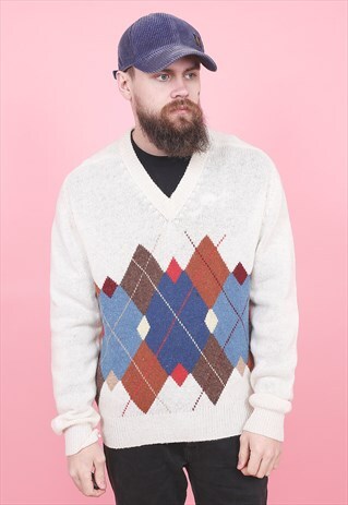 VINTAGE PATTERNED GOLF JUMPER /R1096