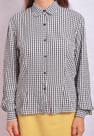 RARE CACHAREL BLACK & WHITE SHIRT