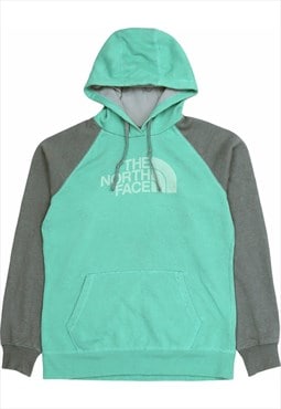 Vintage 90's The North Face Hoodie Spellout Pullover Green,