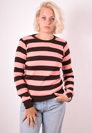 CARHARTT WOMENS VINTAGE JUMPER SWEATER XS PINK 90S