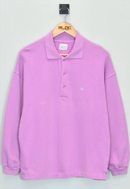 Vintage Benetton Sweatshirt Purple Small