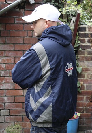 VINTAGE THICK NIKE HOODED JACKET MEDIUM