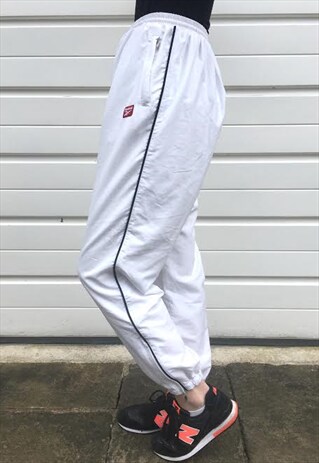 WOMENS VINTAGE REEBOK TRACKSUIT BOTTOMS TROUSERS JOGGERS 80S