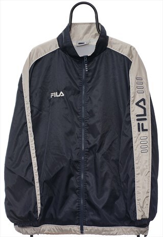 Vintage Fila Navy Windbreaker Jacket Mens