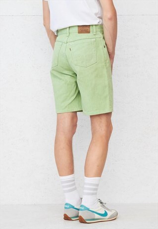 VINTAGE RETRO GREEN LEVI'S DENIM SHORTS
