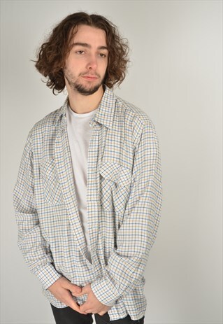 VINTAGE CHECK FLANNEL SHIRT