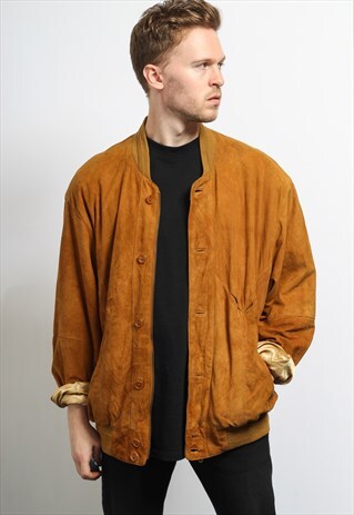 VINTAGE SUEDE BOMBER JACKET