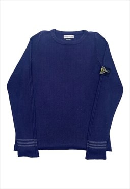Vintage Stone Island S/S 2003 Knitted Sweater in Navy