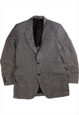 Vintage 90's Harris Tweed Blazer Tweed Wool Jacket